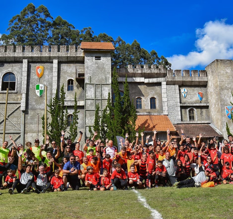 Grupo de participantes do evento